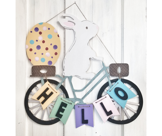 Bunny Bicycle Door Hanger Kit