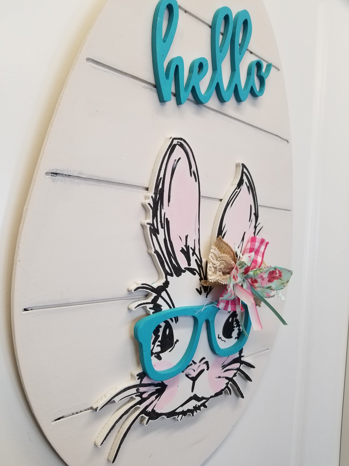 Hello Bunny Door Hanger