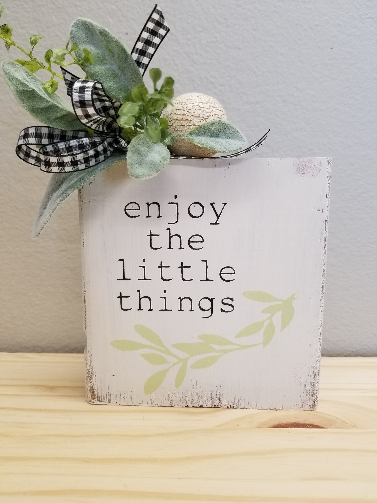 Enjoy the Little Things Block