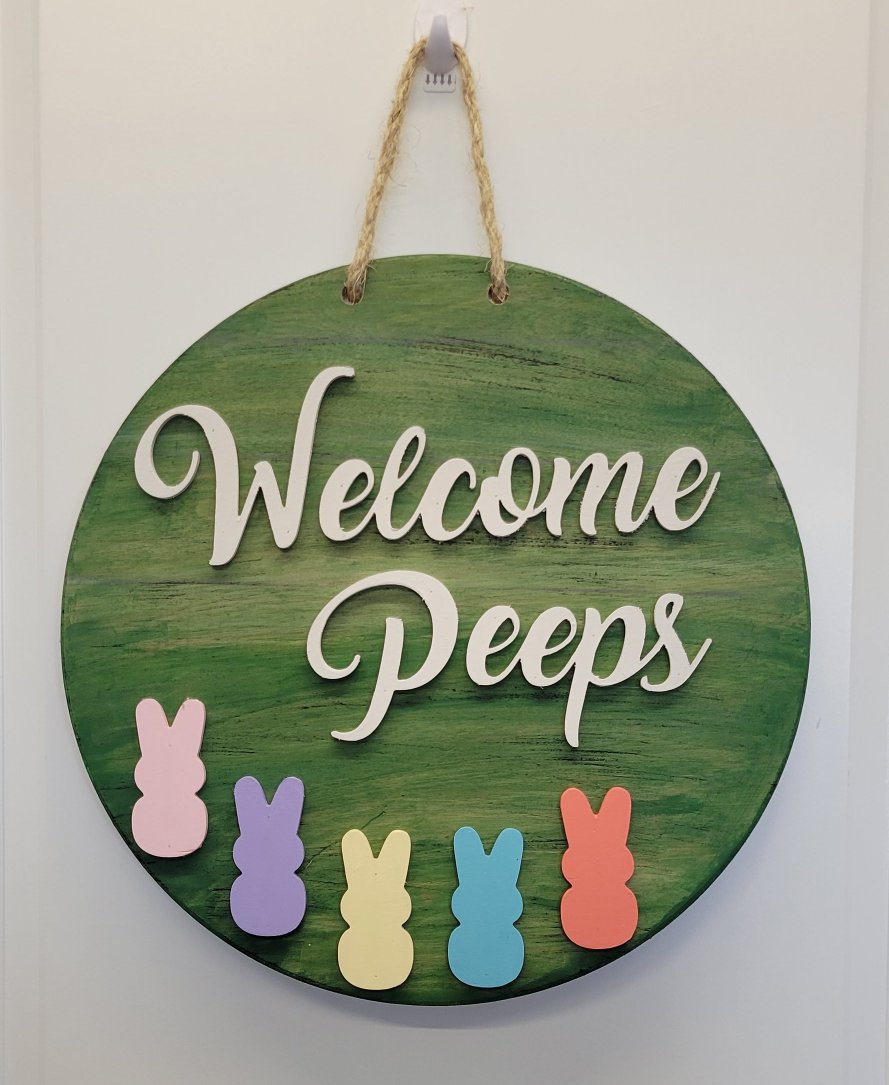 Welcome Peeps Door Hanger Kit