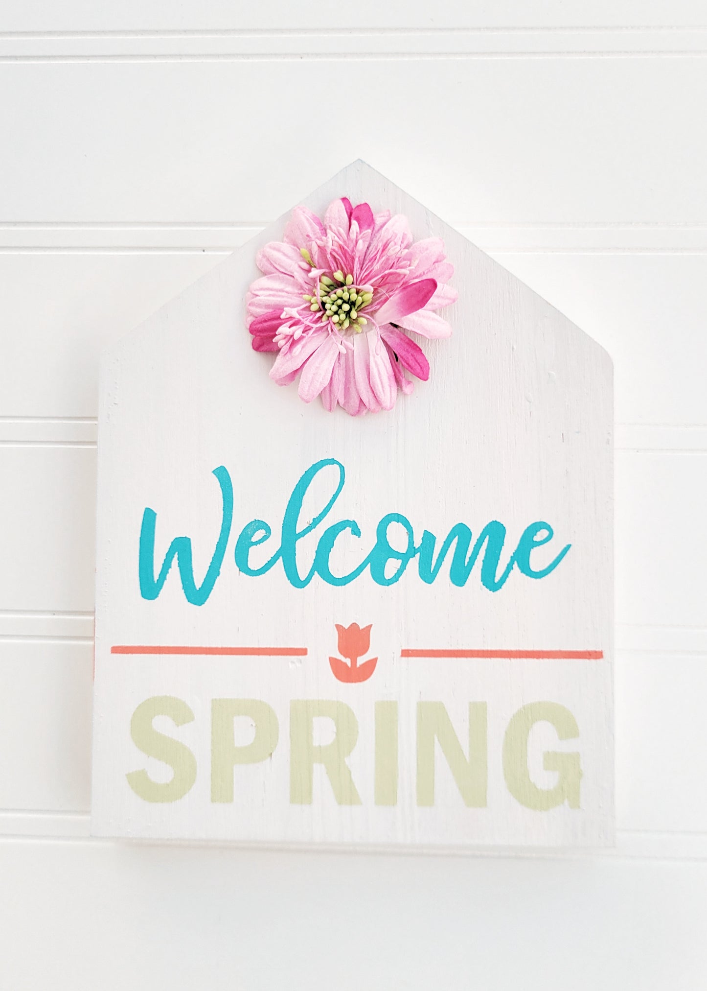 Welcome Spring mini sign