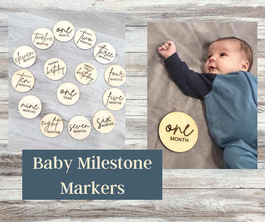Baby Monthly Milestone Markers