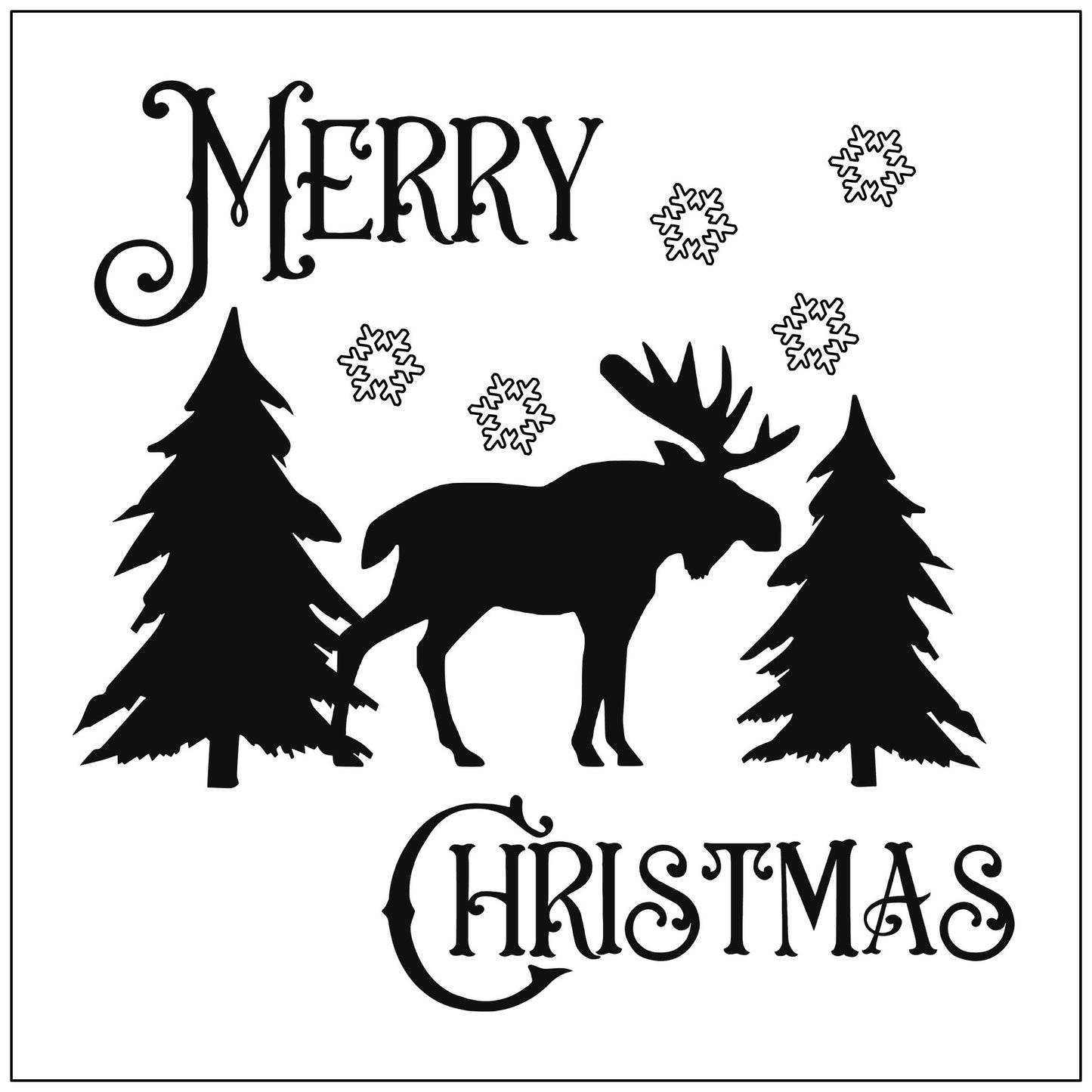 Merry Christmas Moose