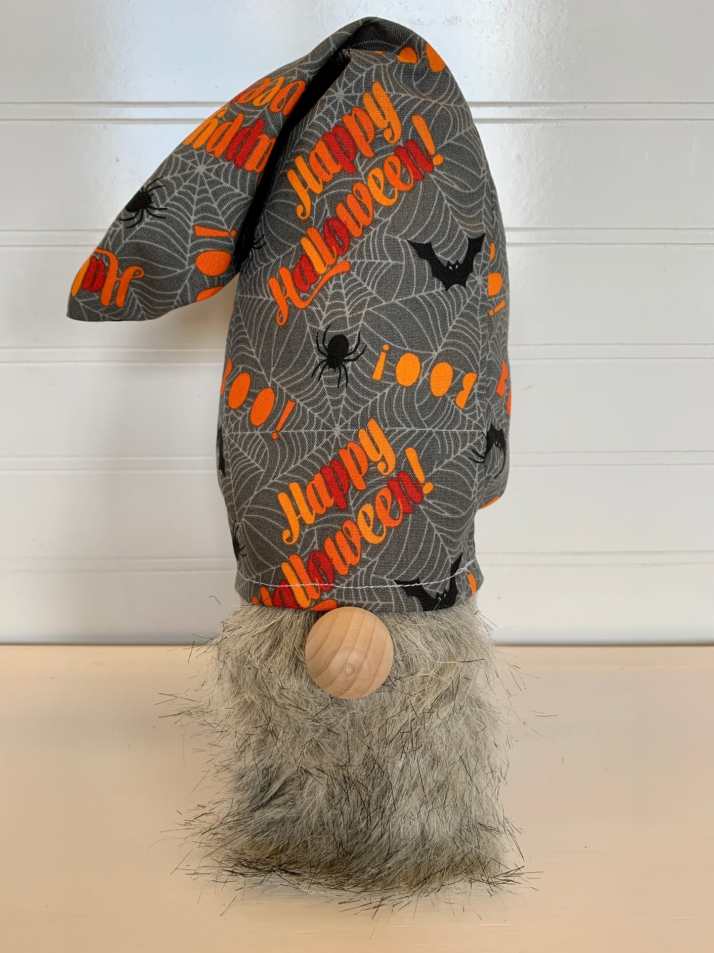 Large Happy Halloween hat gnome
